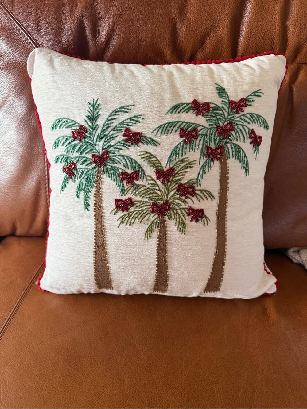 C&C Co. Home  tropical Christmas pillow